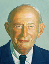 Painted portrait of Lewis Fox, D.D.S.