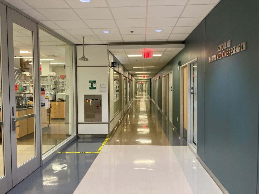 hallway of dental school